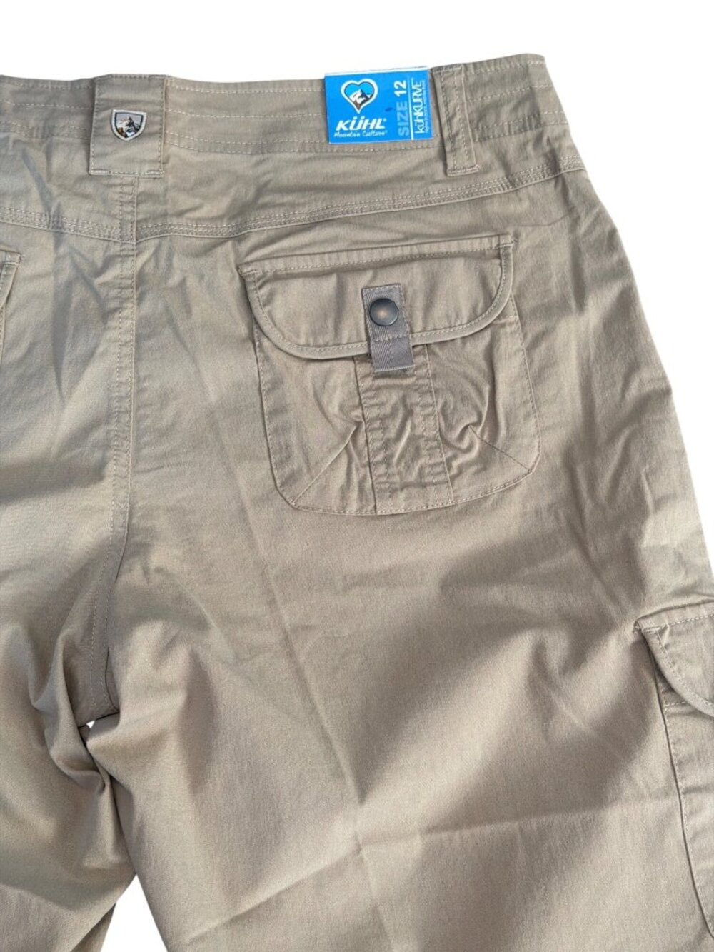 NWT Kuhl Splash 11” Inseam Cargo Shorts Women’s 10/12 UPF50 MSRP$70 Beige** - Picture 11 of 13